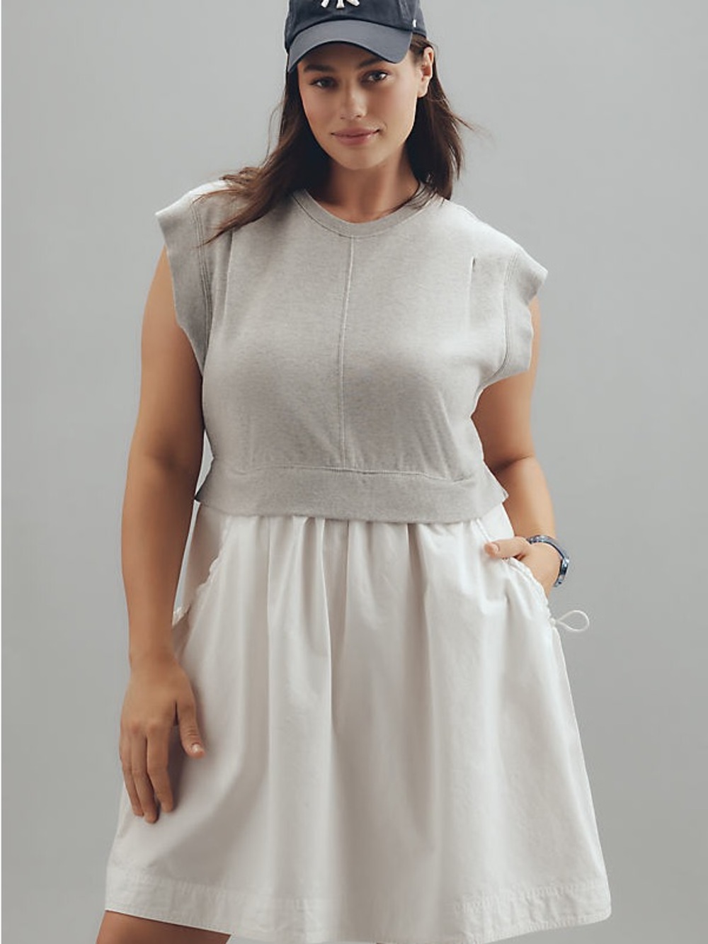 Anthropologie - Daily Practice Gardenia Babydoll Mini Dress